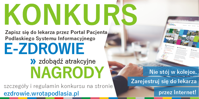 Zdjęcie do wiadomości Konkurs - ,,Nie stój w kolejce – zarejestruj się do lekarza przez Internet"