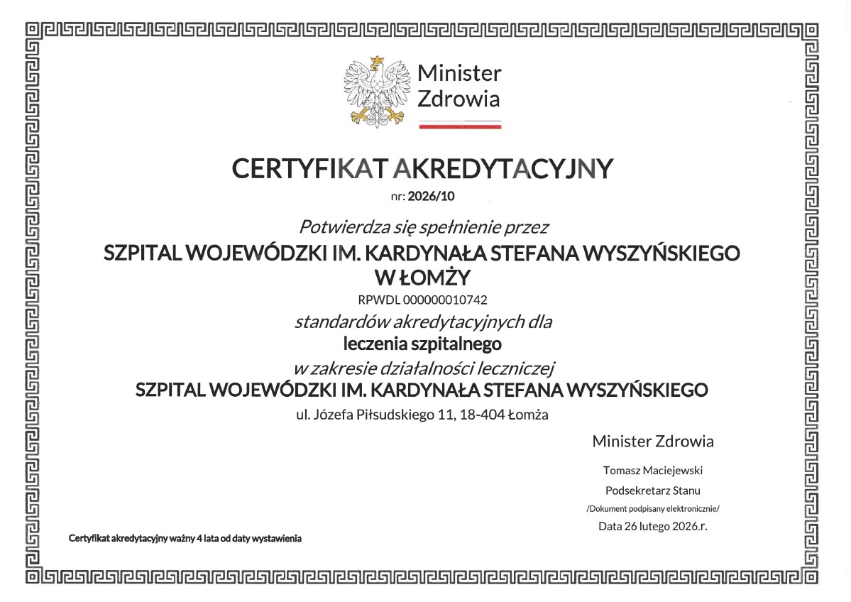 Certyfikat Akredytacyjny